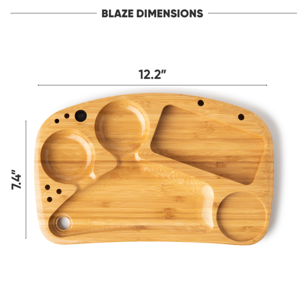 BLAZE Wooden stash Rolling Tray - Image 7