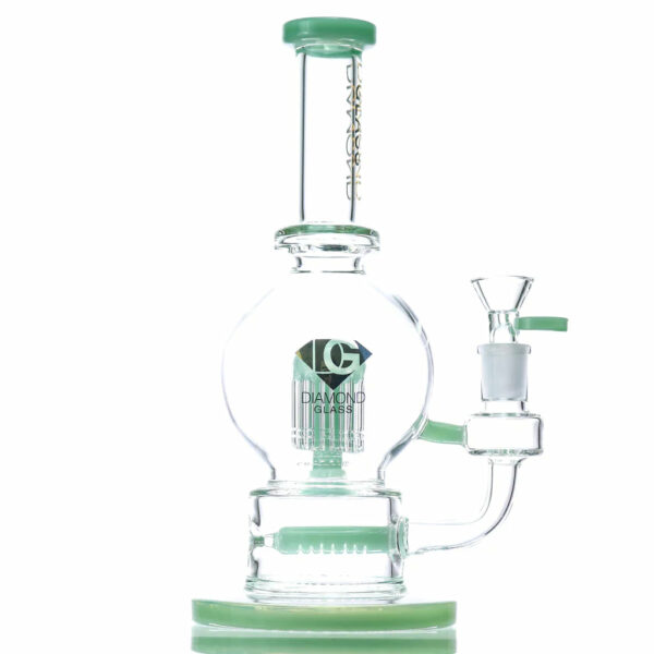 Diamond Glass Bubble Bong With Inline And Tree Perc - Image 5