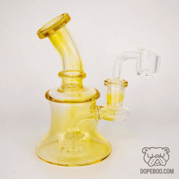 The Elvina - Gold Fumed Mini Bong Rig