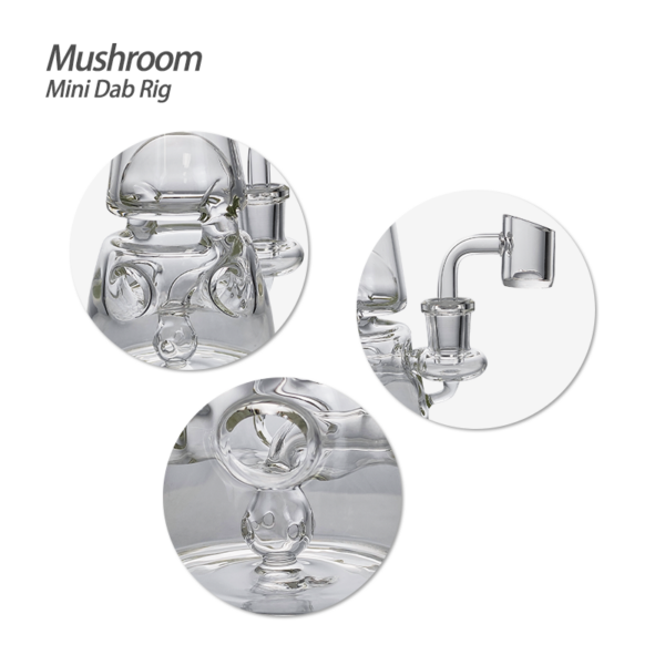 Waxmaid 5.71‘’ Mushroom Mini Dab Rig - Image 8