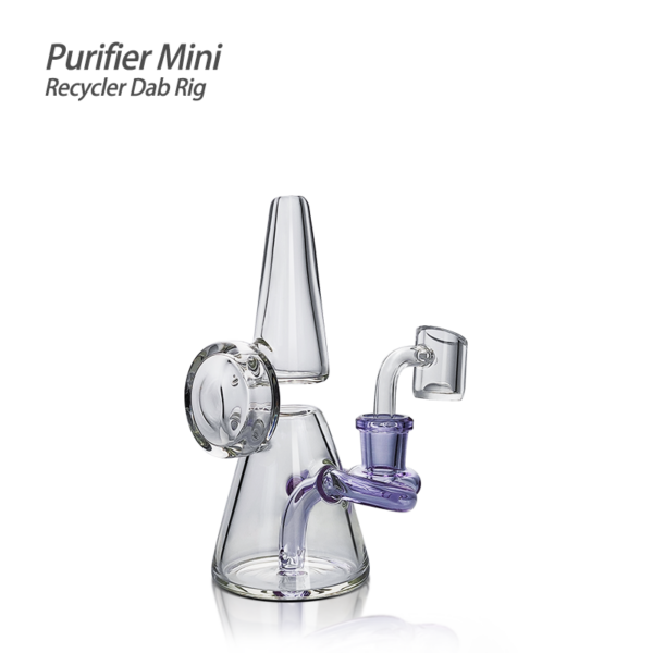 Waxmaid 5.12″ Purifier Mini Recycler Dab Rig - Image 4