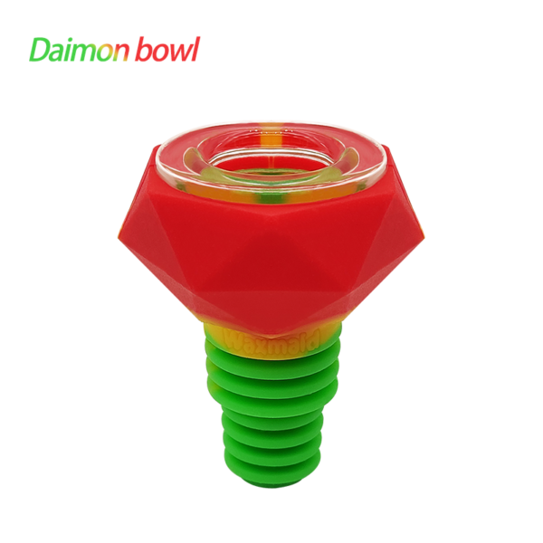 14mm 18mm Diamond Silicone Glass Bowl - Image 9