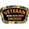 Veteran Smoker Sticker - 4" x 2.5"