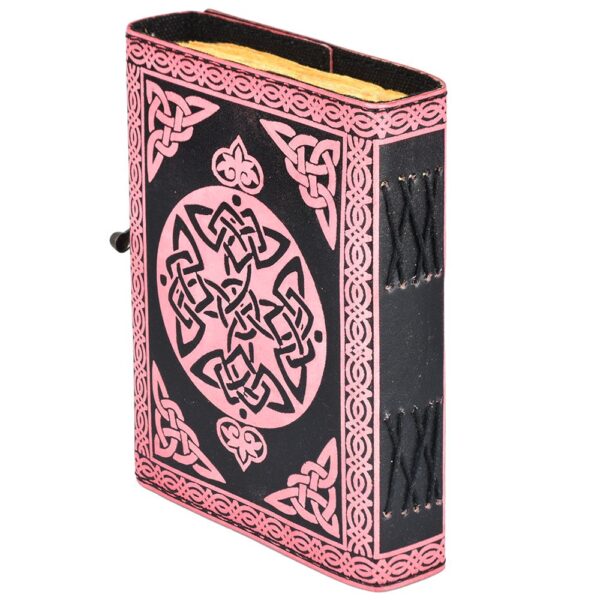 Pink Unicorn Embossed Leather Journal - 7" x 5" - Image 2