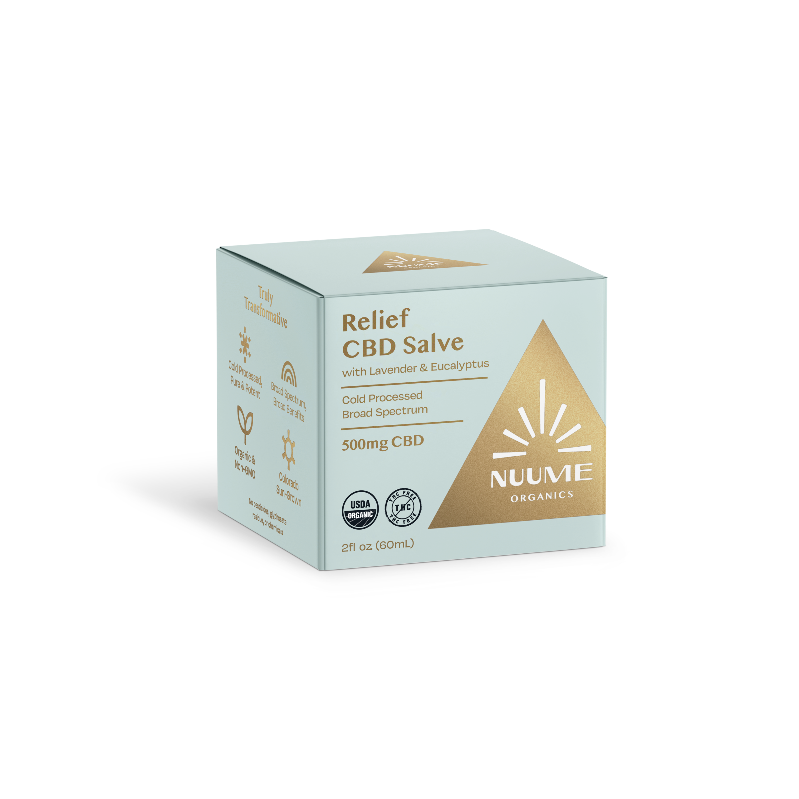 Organic CBD THC-Free Salve 500mg - Broad Spectrum