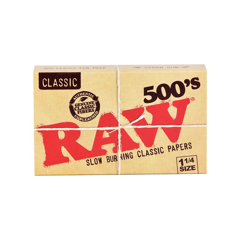 RAW Classic Creaseless 500's Papers - 500pc / 1 1/4" 20pk - Image 2