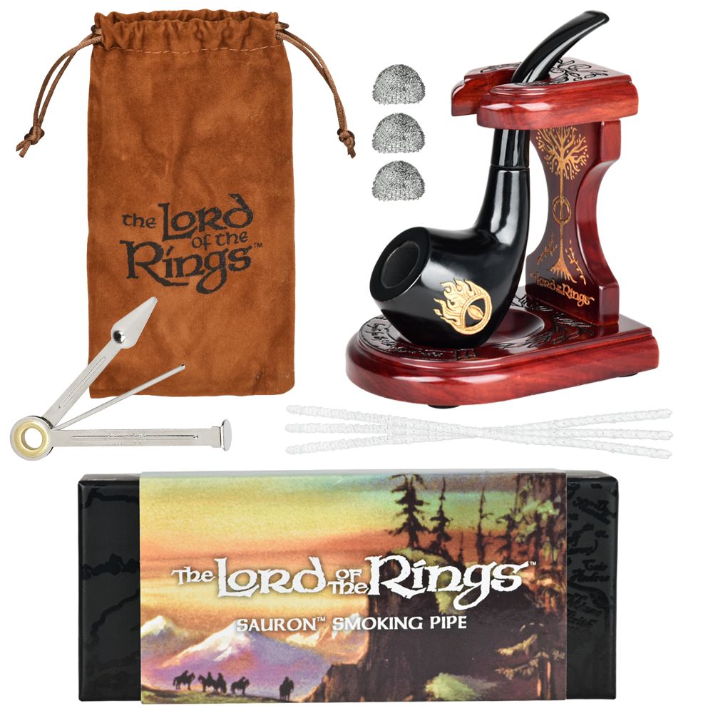 Pulsar Shire Pipes x LoTR SAURON Pipe & MIDDLE-EARTH Pipe Stand Bundle- 5.5" - Image 2