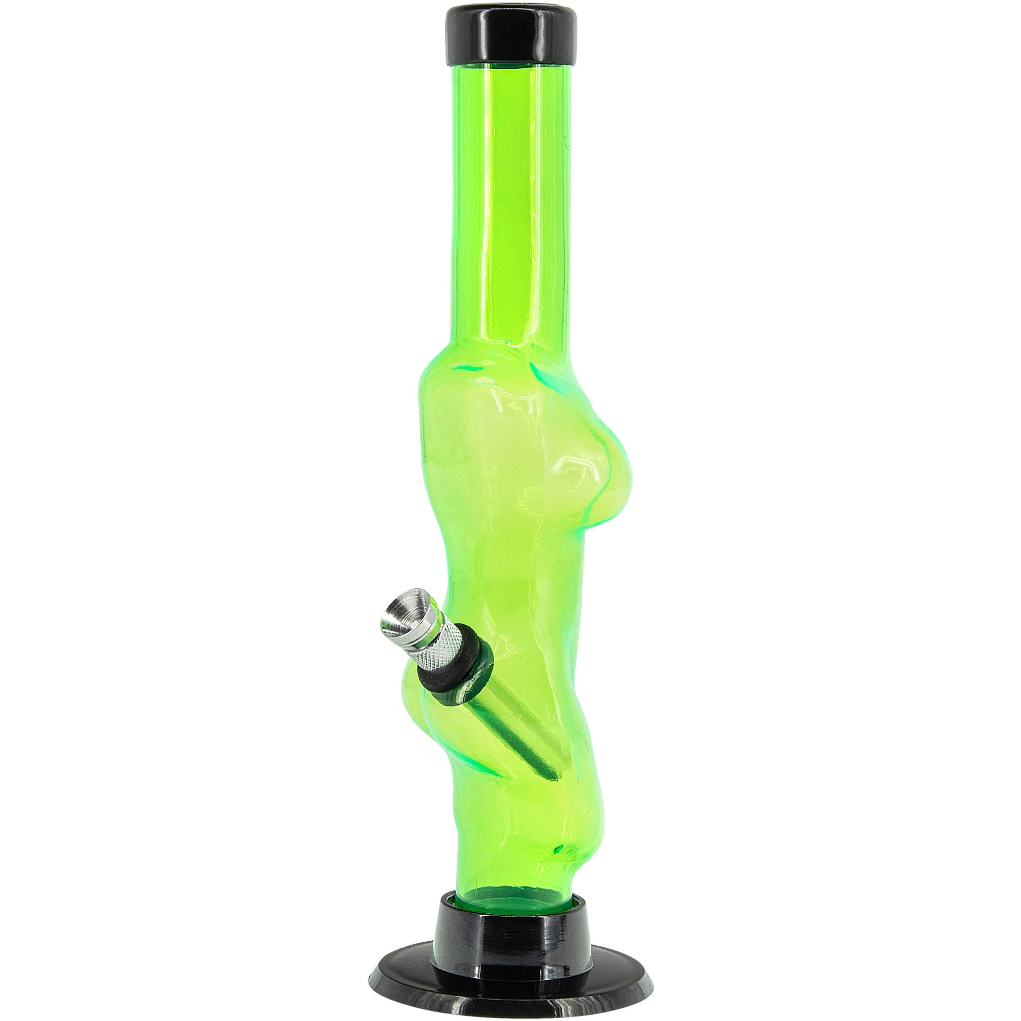 Acrylic Lady Contour Bong 8" - Multiple Colors
