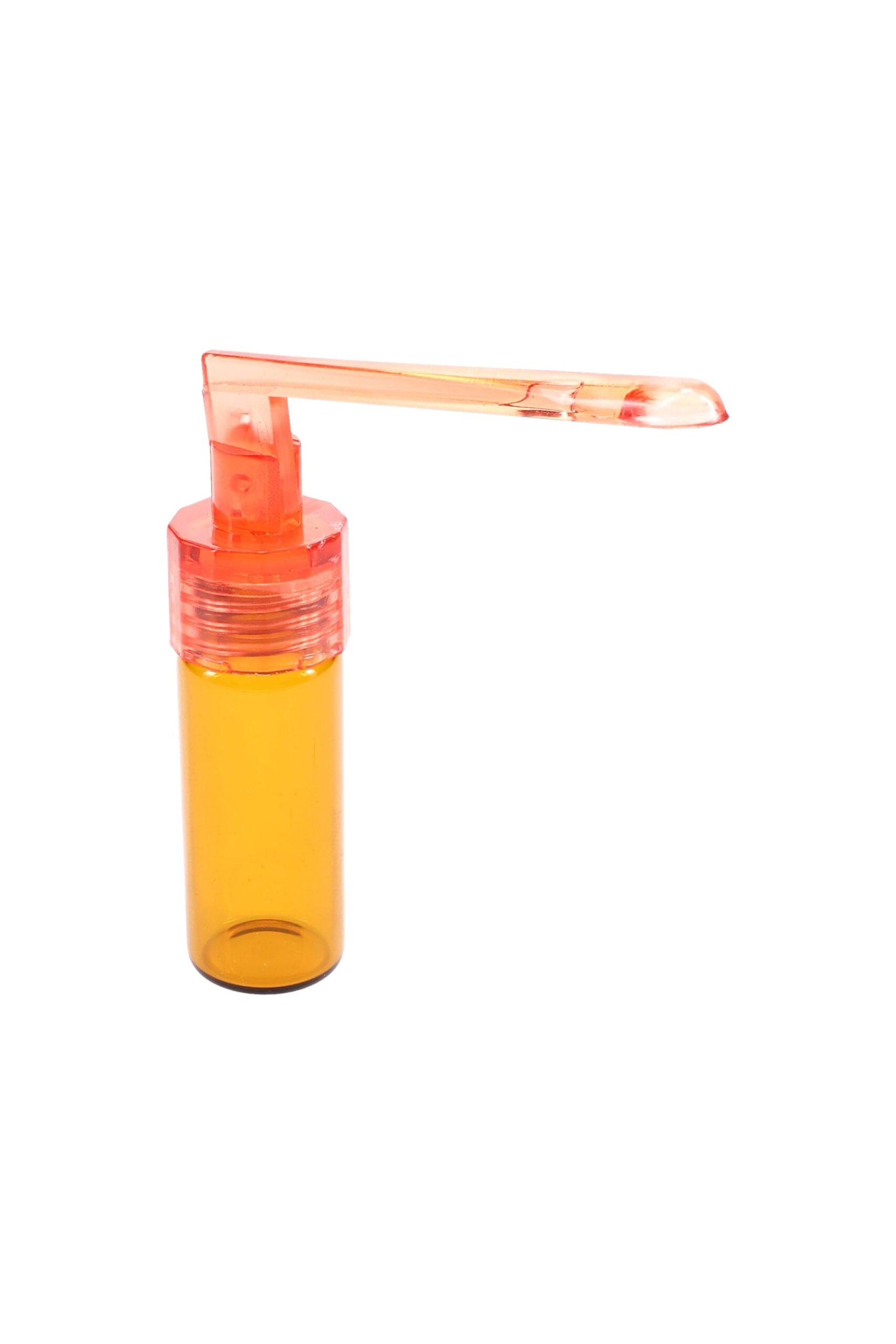 Amber Glass Snuff Vial with Spoon “Pocket Scoop” – 51 mm – Assorted Colors - Image 3