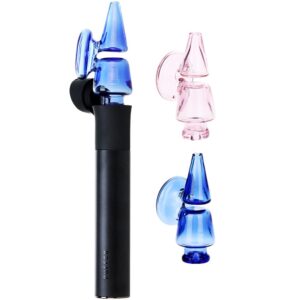Pulsar Double Chamber Glass Mouthpiece Attachment for Puffco Pivot - Colors Vary