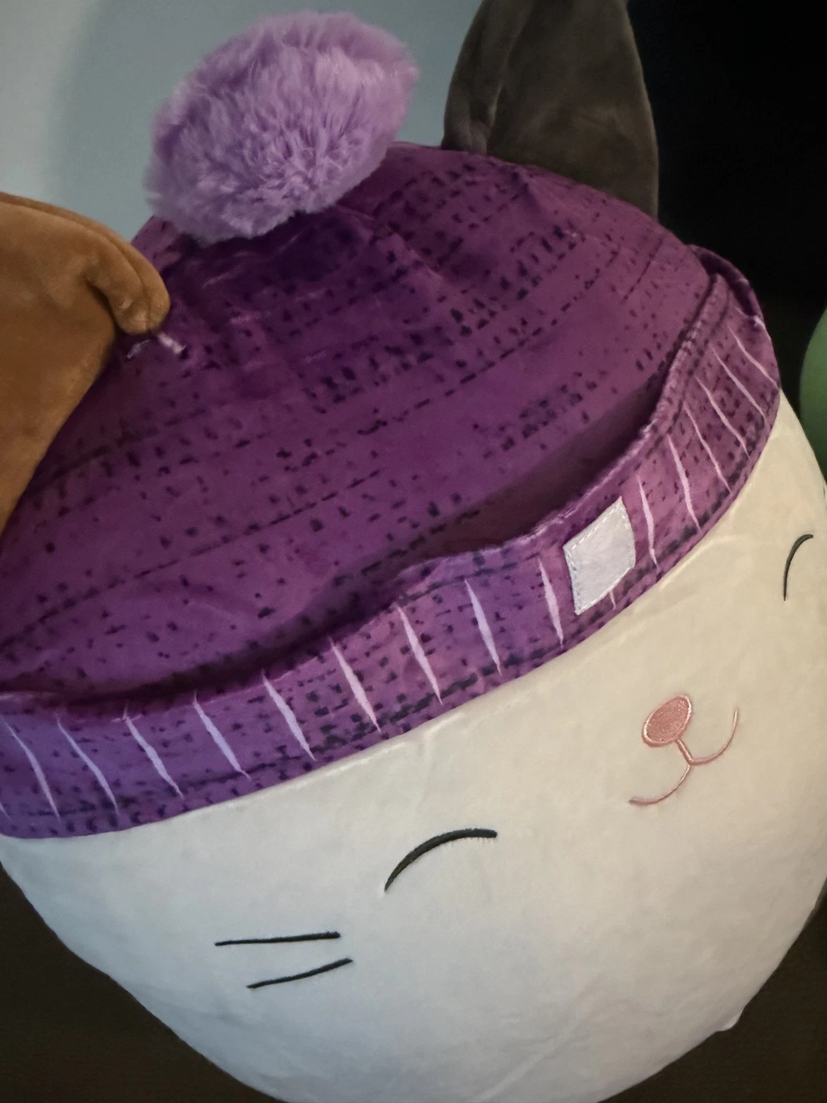 Squishmallows Cam the Cat w/ purple beanie 16 inch Brand New W Tags Squishmallow - Image 6