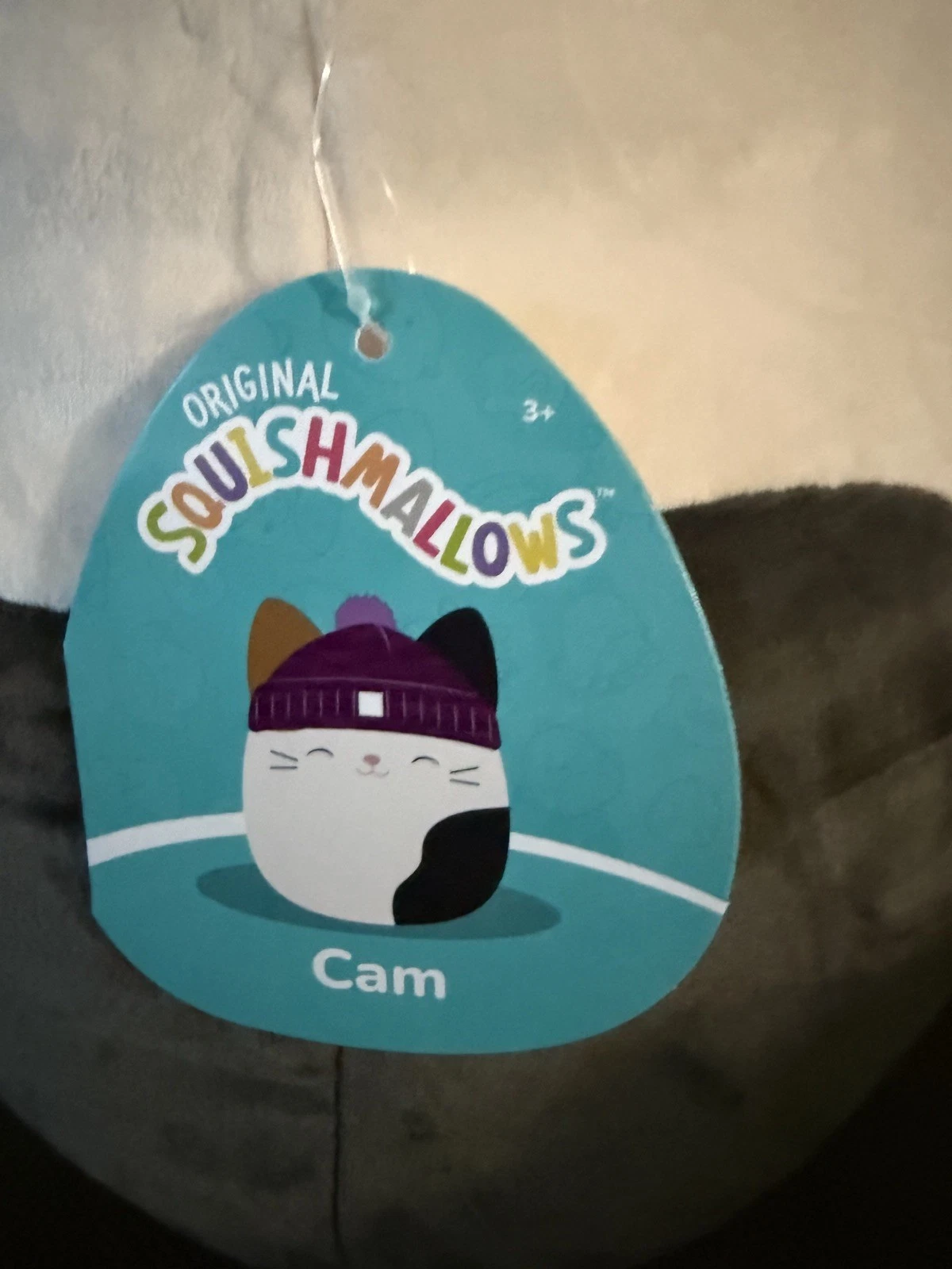 Squishmallows Cam the Cat w/ purple beanie 16 inch Brand New W Tags Squishmallow - Image 13